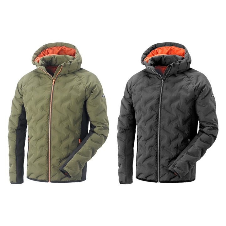 GIACCA IMBOTTITA 'DAKOTA' taglia L - nero/arancio