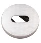 BOCCHETTA TONDA PER MANIGLIA 'FLOSS' mm 45 - cromo satinato - foro Yale