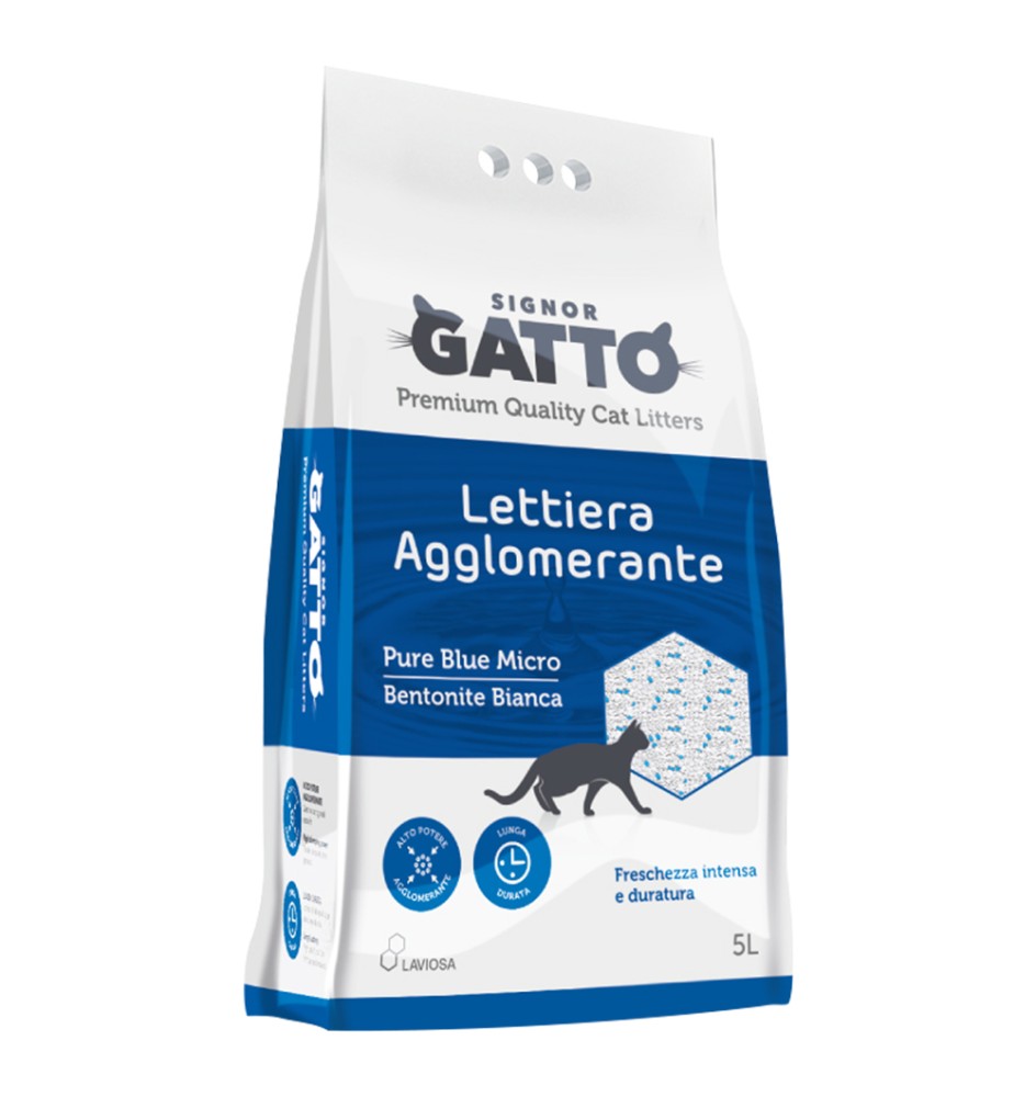 LETTIERA IGIENICA 'PURE BLUE MICRO' 5 lt