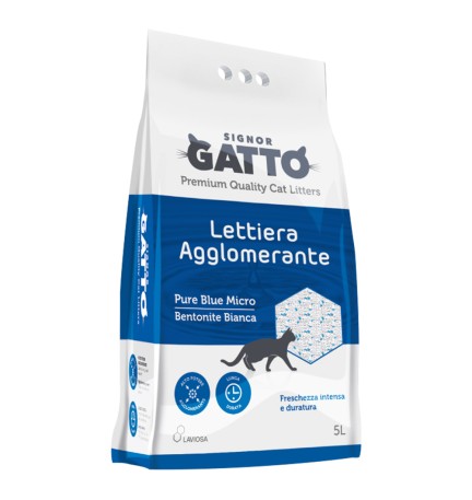 LETTIERA IGIENICA 'PURE BLUE MICRO' 5 lt