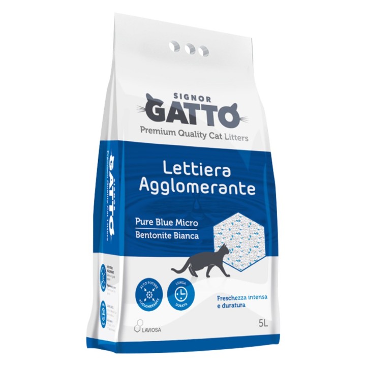 LETTIERA IGIENICA 'PURE BLUE MICRO' 5 lt