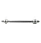 ASSE PER CARRIOLA perno corto - lunghezza 12 cm