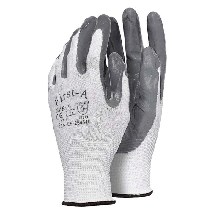 GUANTI IN POLIESTERE/NITRILE Tg. 7 (S)