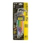 CHIAVI TORX PLASTIFICATE EXTRA LUNGHE IN SERIE (T10-T50) 9 pezzi