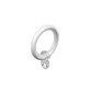 ANELLO IN METALLO D 12 CONF. 6 PZ BIANCO