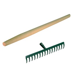 RASTRELLO 16 denti cm 43 - con manico cm. 160