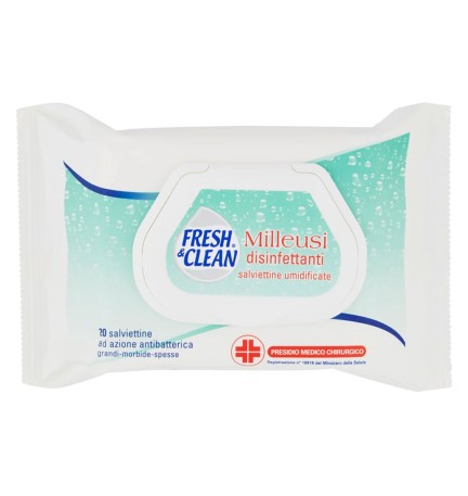 SALVIETTE UMIDIFICATE IGIENIZZANTI MILLEUSI 60 salviettine