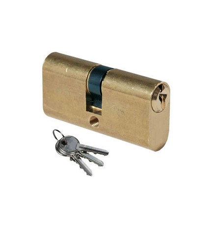 ISEO F300 CILINDRO OVALE 27-27 OTTONATO C/3CH