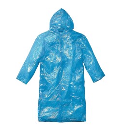 IMPERMEABILE TASCABILE MONOUSO 'BOXER' taglia uomo - col.azzurro