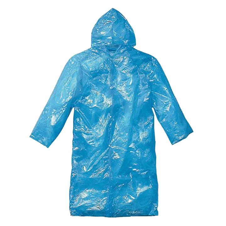 IMPERMEABILE TASCABILE MONOUSO 'BOXER' taglia uomo - col.azzurro