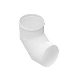 CURVA 90° IN ACCIAIO AISI 304L PER CAPPE Diam. 130 Bianco