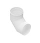 CURVA 90° IN ACCIAIO AISI 304L PER CAPPE Diam. 130 Bianco