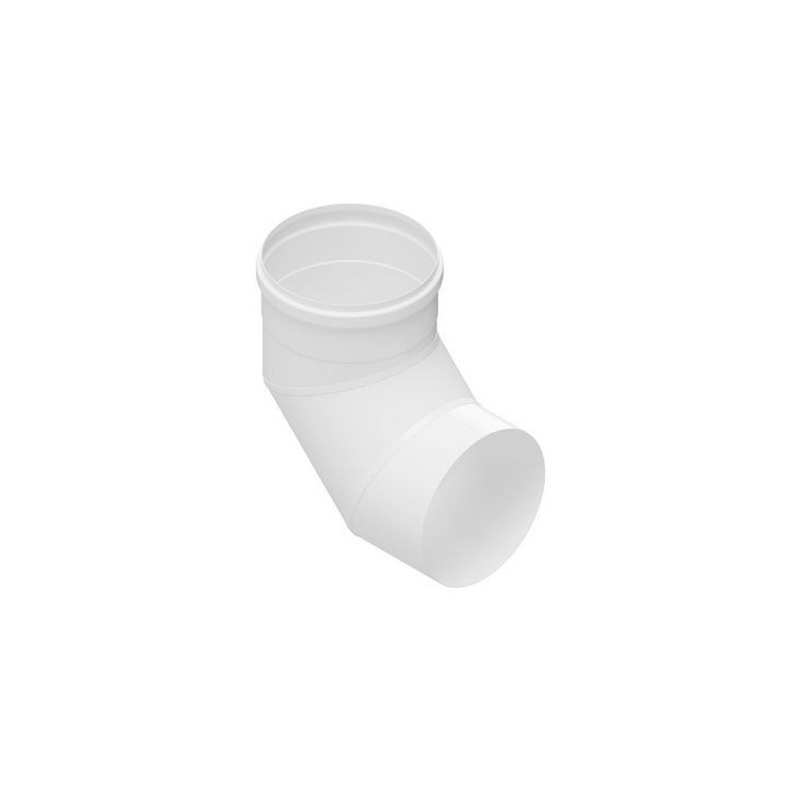 CURVA 90° IN ACCIAIO AISI 304L PER CAPPE Diam. 150 Bianco