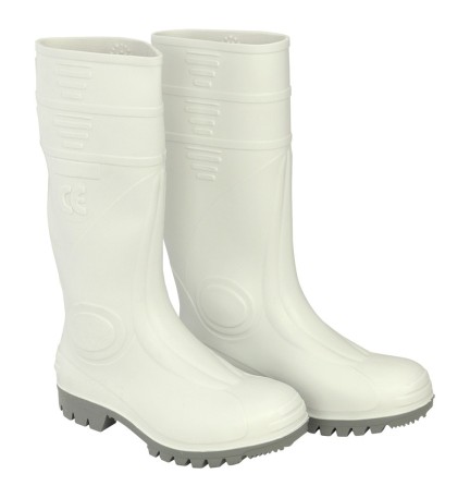 STIVALI ANTINFORTUNISTICA 'GINOCCHIO' N. 39 - colore bianco/grigio