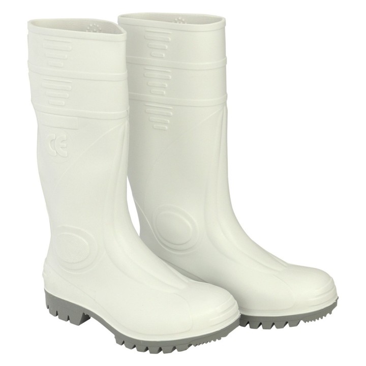 STIVALI ANTINFORTUNISTICA 'GINOCCHIO' N. 39 - colore bianco/grigio