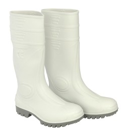 STIVALI ANTINFORTUNISTICA 'GINOCCHIO' N. 42 - colore bianco/grigio