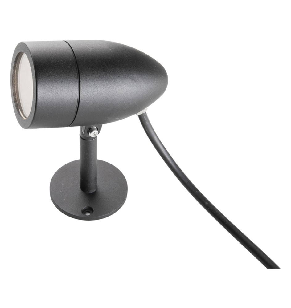 FARO DA GIARDINO ORIENTABILE 'OVI' 9 W - nero