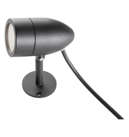 FARO DA GIARDINO ORIENTABILE 'OVI' 9 W - nero