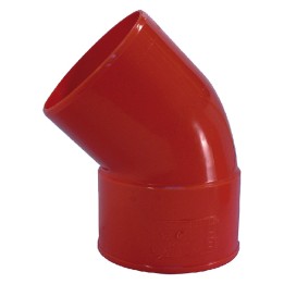 CURVA 45° IN PVC 45 ø 160