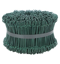 LEGACCI FILO FERRO PLASTIFICATO mm 120 - cf.1000 pz colore verde