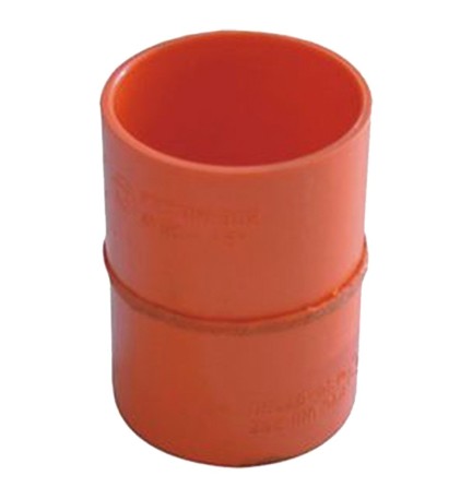 MANICOTTO CON BATTENTE IN PVC ø 100