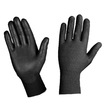 GUANTI NYLON/POLIURETANO Tg. L - colore nero