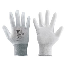 GUANTI '13 ECO-PU' Tg. 8  bianco