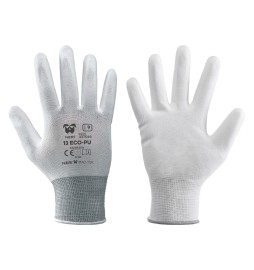GUANTI '13 ECO-PU' Tg. 8  bianco