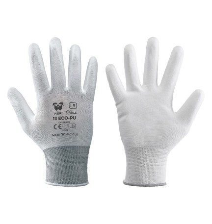 GUANTI '13 ECO-PU' Tg. 8  bianco