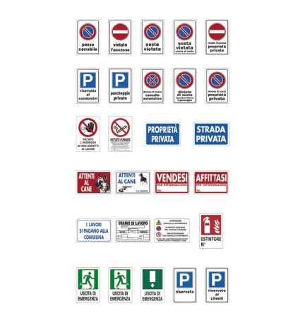 CARTELLO SEGNALETICA STRADA PRIVATA