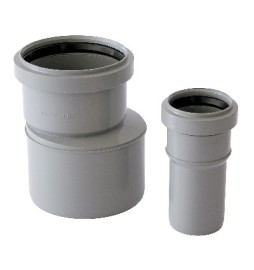 RACCORDO DI PASSAGGIO PVC-PP (IN PVC) Diam. 100 F x 110 M