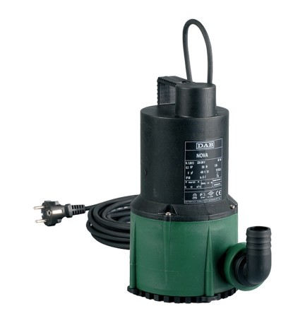 ELETTROPOMPA PVC SOMMERGIBILE ACQUE CHIARE NOVA 300 MA 40TH -Hp 0,3 att.1x1/4