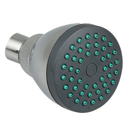 SOFFIONE LINEA 'DARK GREY' Ø 70 mm - ABS cromato