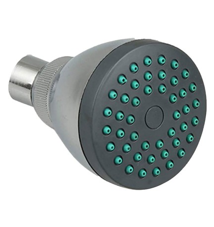 SOFFIONE LINEA 'DARK GREY' Ø 70 mm - ABS cromato