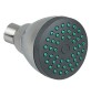 SOFFIONE LINEA 'DARK GREY' Ø 70 mm - ABS cromato