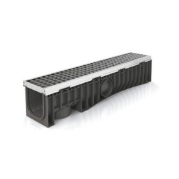CANALE TECHNODRAIN EVOMAX 150H CON GRIGLIA Griglia acc. zinc./inox 30