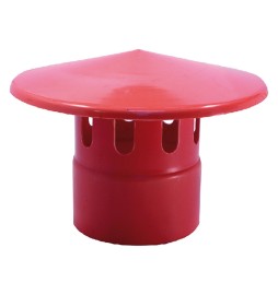 TESTA ESALATORE IN PVC ø 80