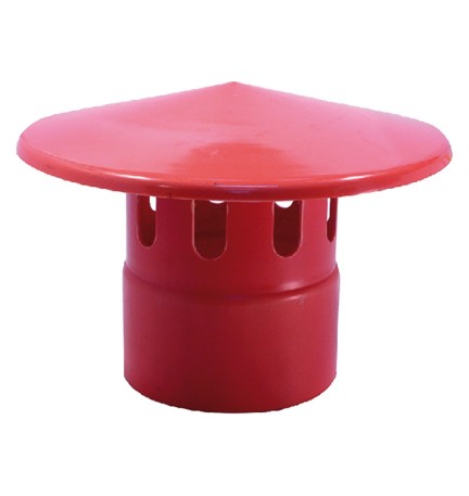 TESTA ESALATORE IN PVC ø 80