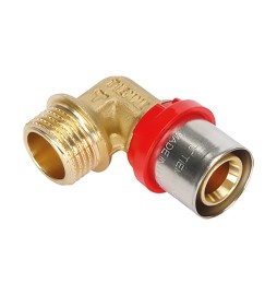 RACCORDO A PRESSARE CURVO '1654CT' 16 x 1/2 - maschio