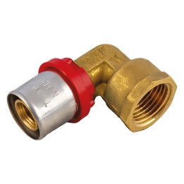 RACCORDO A PRESSARE CURVO '1655CT' 20 x 3/4 - femmina