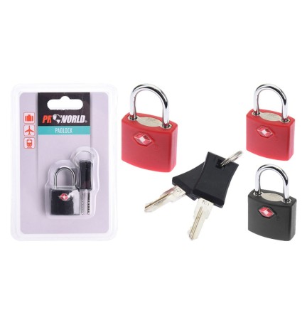 LUCCHETTO CON CHIAVE PER BAGAGLI 42 mm