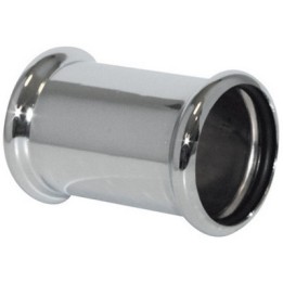 GIUNZIONE IN OTTONE CROMATO CON OR Diam. 26