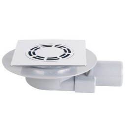 PILETTA SIFONATA INGOMBRO RIDOTTO PIASTRA QUADRA SENZA TELO cm 15x15