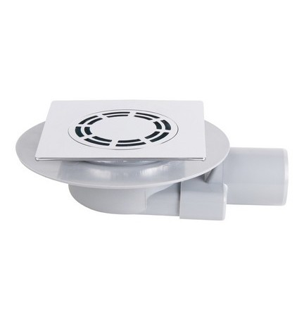 PILETTA SIFONATA INGOMBRO RIDOTTO PIASTRA QUADRA SENZA TELO cm 15x15