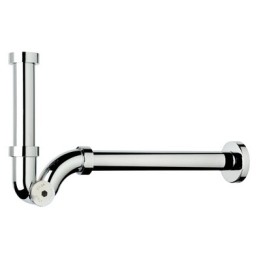 SIFONE A "S" ABS CON PARTICOLARI SIMIL-OTTONE 1"1/4 x 32