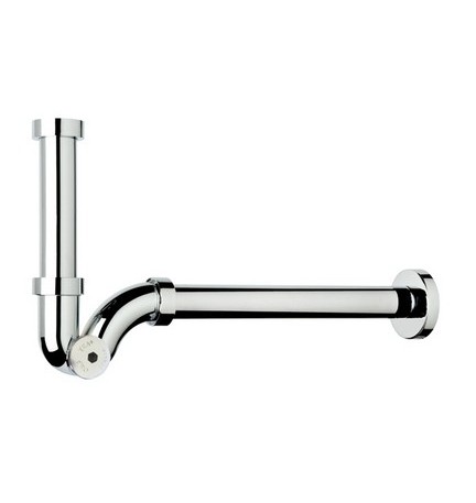 SIFONE A "S" ABS CON PARTICOLARI SIMIL-OTTONE 1"1/4 x 32