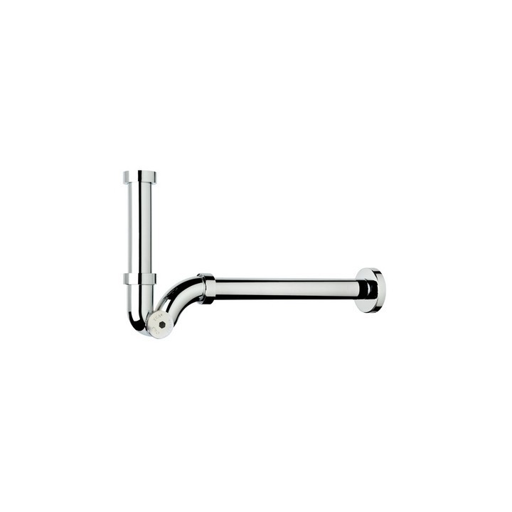 SIFONE A "S" ABS CON PARTICOLARI SIMIL-OTTONE 1"1/4 x 32