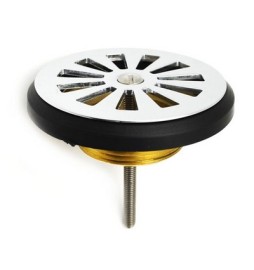 PILETTA DOCCIA OTTONE A GRIGLIA Diam 80 x 1"1/2