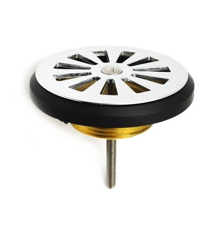 PILETTA DOCCIA OTTONE A GRIGLIA Diam 80 x 1"1/2