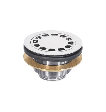 PILETTA DOCCIA IN OTTONE Diam. 80 x 1"1/4